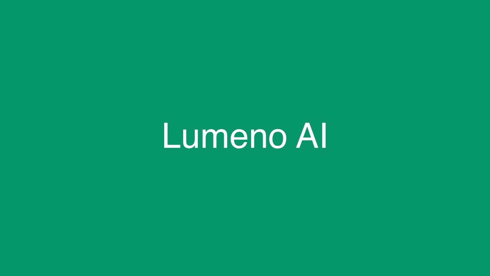 Highlight image for Lumeno AI